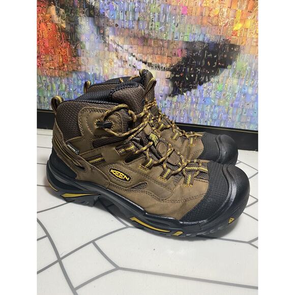 Keen Portland Oregon Brown Waterproof Hiking Men Boot Size 10.5 D - Picture 2 of 12